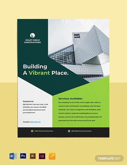 25 Free Construction Flyer Designs And Templates Psd Ai Indesign