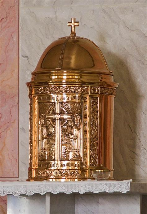 Catholic Teaching A Tabernacle Where Consecrated Hosts Are Kept