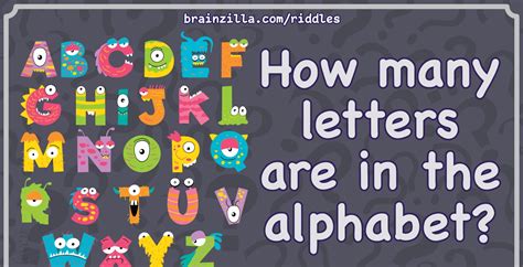 How Many Letters Are In The English Alphabet Riddle