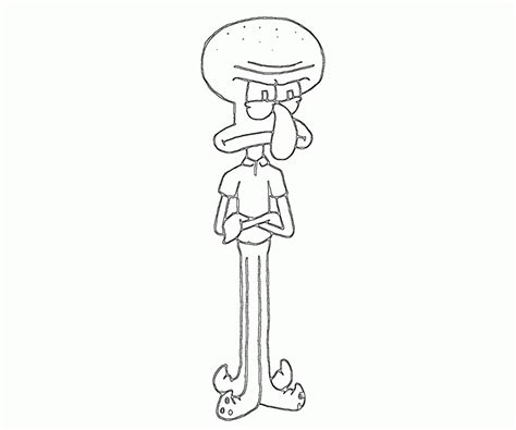 Squidward Coloring Pages Coloring Home