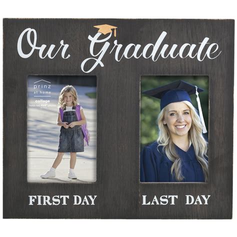 Two Frames With The Words Our Graduate And First Day
