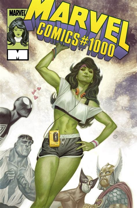 The Cover To Marvel Comics 1 Featuring An Image Of A Woman In Green And White