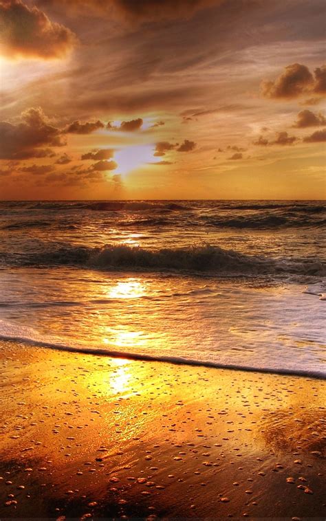 800x1280 Sunset Beach Sea Sun Clouds Nexus 7samsung Galaxy Tab 10note