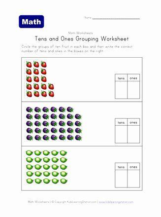 groups  ten worksheets inspirational tens  es grouping worksheet