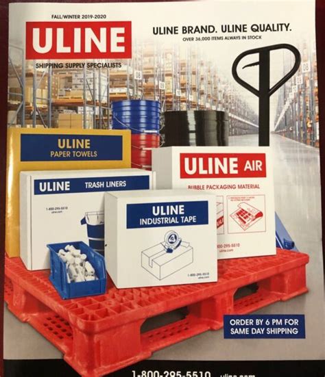 Uline Shipping Supply Specialists Catalog Book Ebay