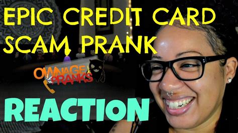 epic credit card scam prank reaction youtube