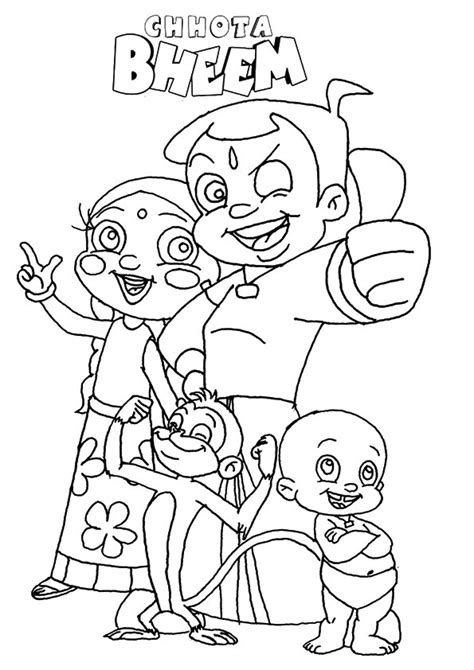 Coloring Pages Chhota Bheem Coloring Page