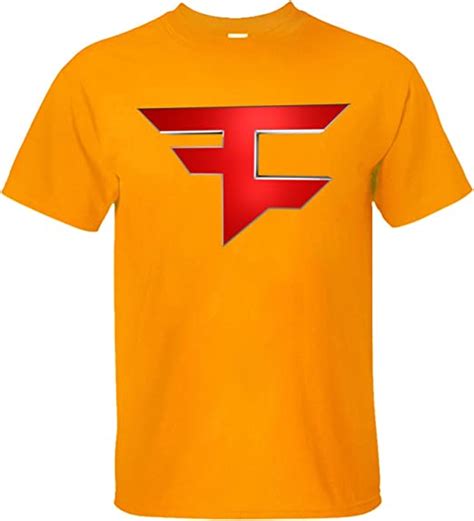 Totot Mens Faze Clan Logo Template T Shirt Orange S Amazonca