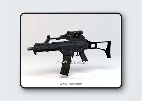 3d Models Handk G36c Assault Rifle
