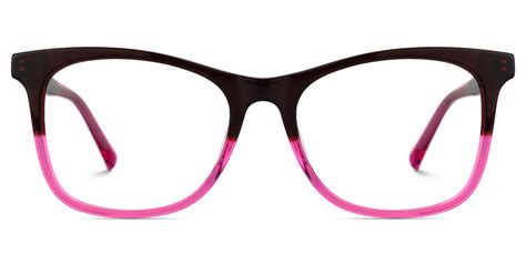 Joyce Square Bright Pink Eyeglasses Vooglam