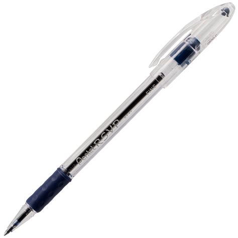 Pentel Rsvp Ballpoint Pen 07mm Fine Line Blue Ink