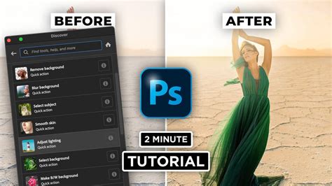 How To Use Photoshops New Quick Actions Tool 2minutetutorials Youtube