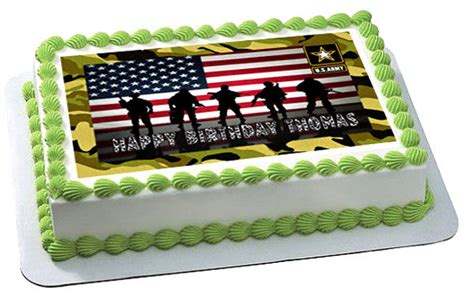 Us Army Edible Birthday Cake Or Cupcake Topper Edible Prints On Cake