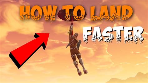 How To Land Faster In Fortnite How To Be The First One To Land In