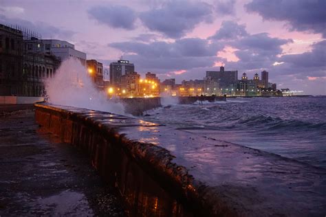 Evening At The El Malecón In La Habana Cuba