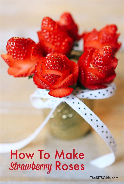 Strawberry Rose How To Cut Strawberries Into Roses