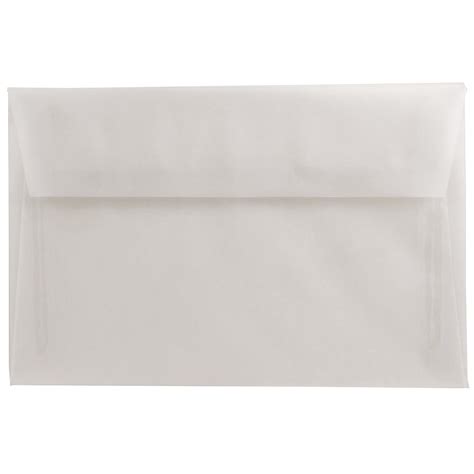 Jam 6 X 9 Translucent Envelopes Clear 250pack