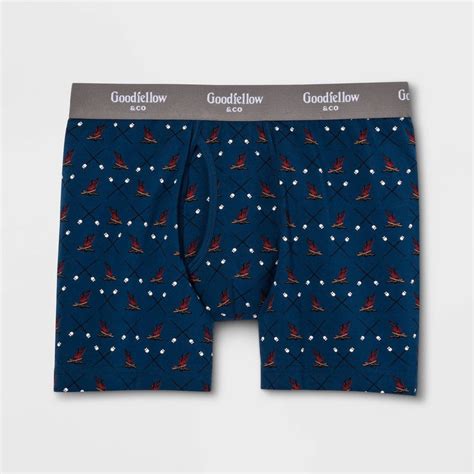 goodfellow and co goodfellow and co men s knit blue boxer briefs one 1 pair size large 36 38