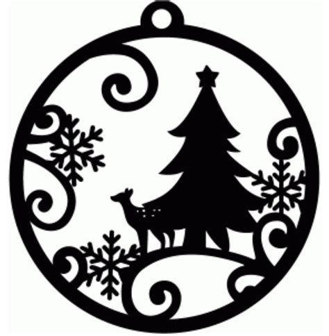 Christmas Ornaments Silhouette At Getdrawings Free Download