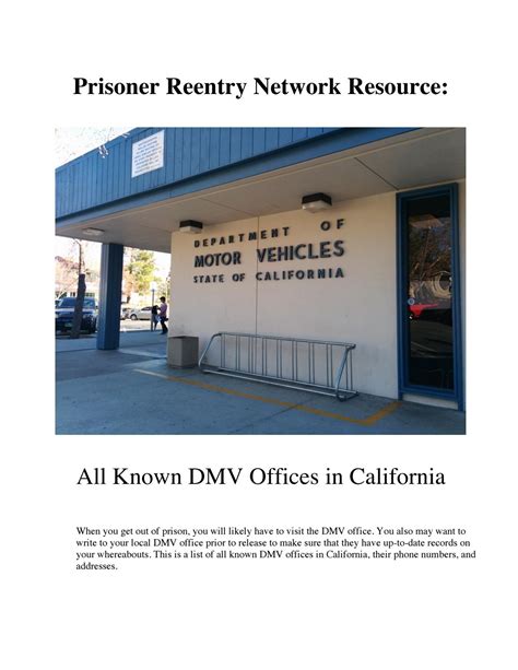All Known Dmv Offices By Prisonerreentrynetwork Issuu