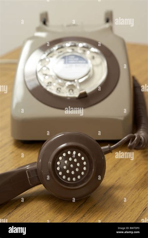 Old Retro Gpo 746 British Telecom Rotary Dial Phone Stock Photo Alamy