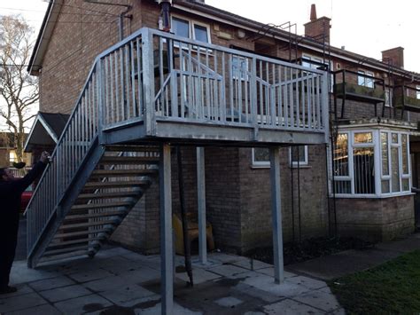 Supply And Installation Of External Steel Staircase Birmingham Fabrications