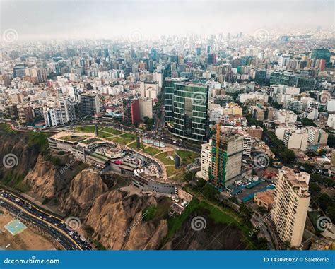 Lima Peru December12 2018 Aerial Of Buildings Of Downtown