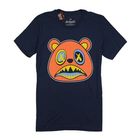 Baws Bear T Shirts Sunset Baws Navy Bear T Shirt Urban Wear