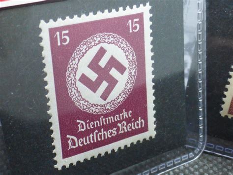 Matched 15 Pfg Ww2 Hitler Swastika Stamp Set Mnh Nazi Germany Lot Ww2