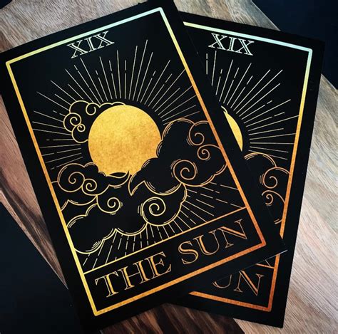 The Sun Tarot Card Print Art Print Tarot Prints Witchy Etsy Uk