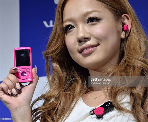 japanese singer kana nishino displays sony s new digital audio player news photo getty images