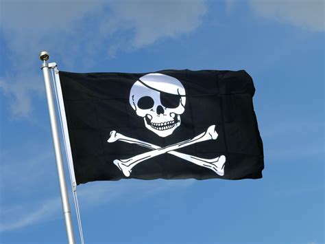 Buy Pirate Skull And Bones Flag 3x5 Ft 90x150 Cm Royal Flags