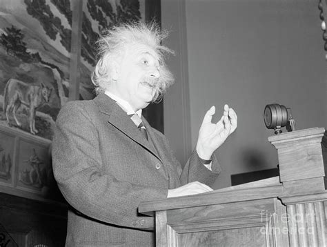 Albert Einstein Addressing Scientists Photograph By Bettmann Pixels