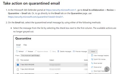 How To Release Quarantined Emails In Outlook Microsoft Community