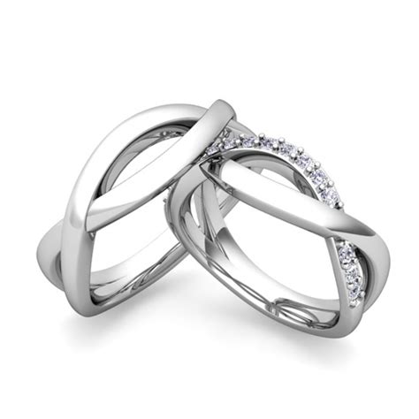 Infinity symbol band with gemstones especially are often also worn for spiritual reasons, and a wide range of stones such as topaz, sapphire, amethyst and rubies are available. Matching Wedding Bands Diamond Infinity Wedding Ring in ...