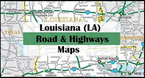 Louisiana La Road And Highway Map Free