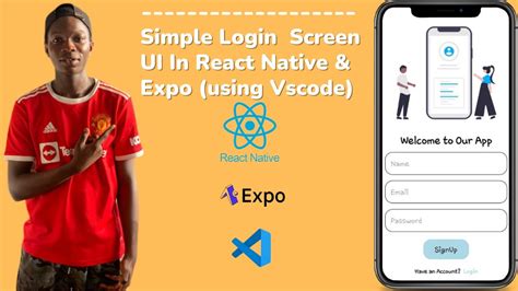 Simple Login Screen UI In React Native And Expo Using VsCode YouTube