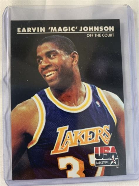 Magic Johnson Usa Basketball Skybox 1992 Nba Card Hoops Legend Ebay