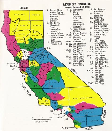 California State Senate District Map