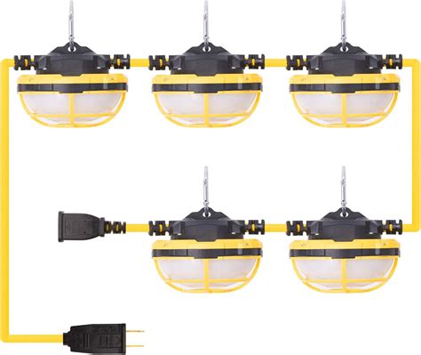 Freelicht 65w 7150lm 50ft Led Construction String Light With Mesh Cover