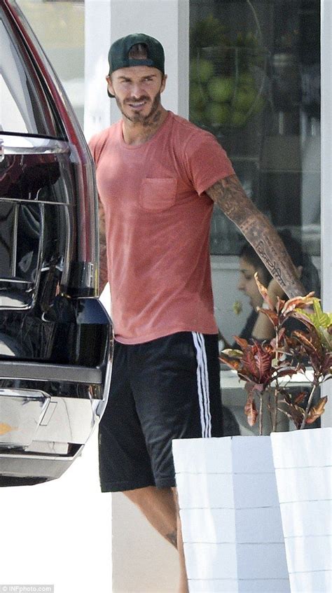 Cool And Casual David Beckham 40 Looked As Hunky As Ever While