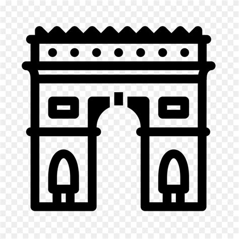 Triumphal Arch Icon Arc De Triomphe Clipart Flyclipart