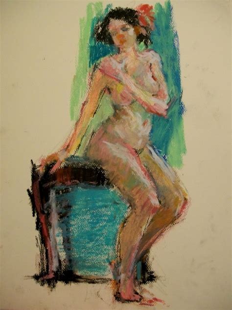 Connie Chadwell S Hackberry Street Studio Sketch Of A Seated Nude
