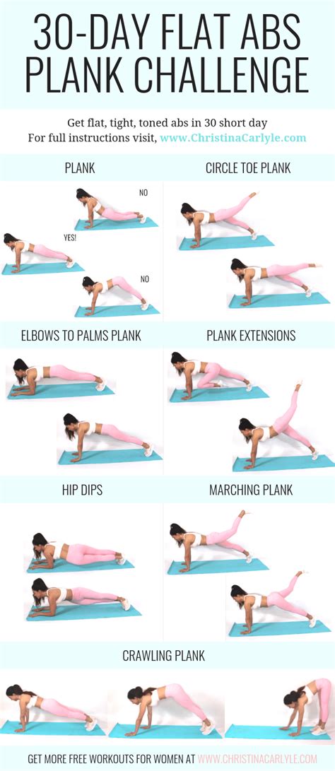 Day Plank Challenge For Tight Toned Flat Abs Https