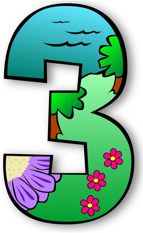Clipart Creation Days Numbers