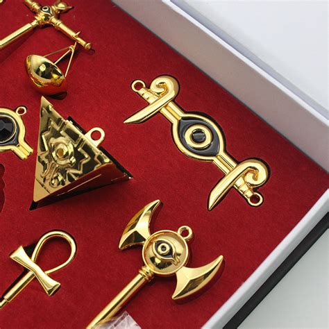 Manga Yu Gi Ohmillennium Items Puzzle Necklace Keychain Pendant 8pcs