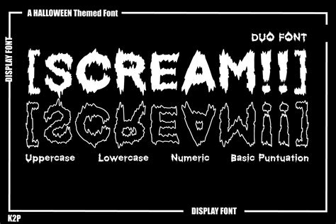 Scream Font By Ktwop Creative Fabrica