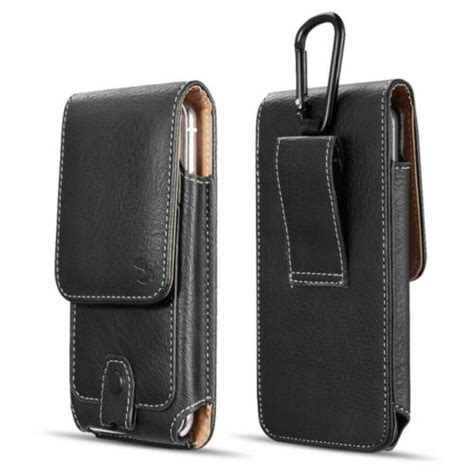 Universal Cell Phone Case Pouch Holster W Belt Loop Metal Clip For