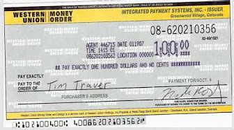 How to avoid scams when using a money order. Western Union Money Orders - YouTube