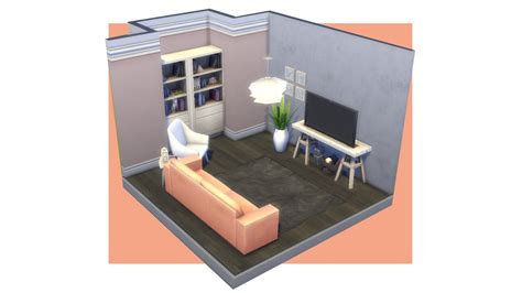 Dollhouse Challenge Living Room The Sims 4 Room Build Youtube